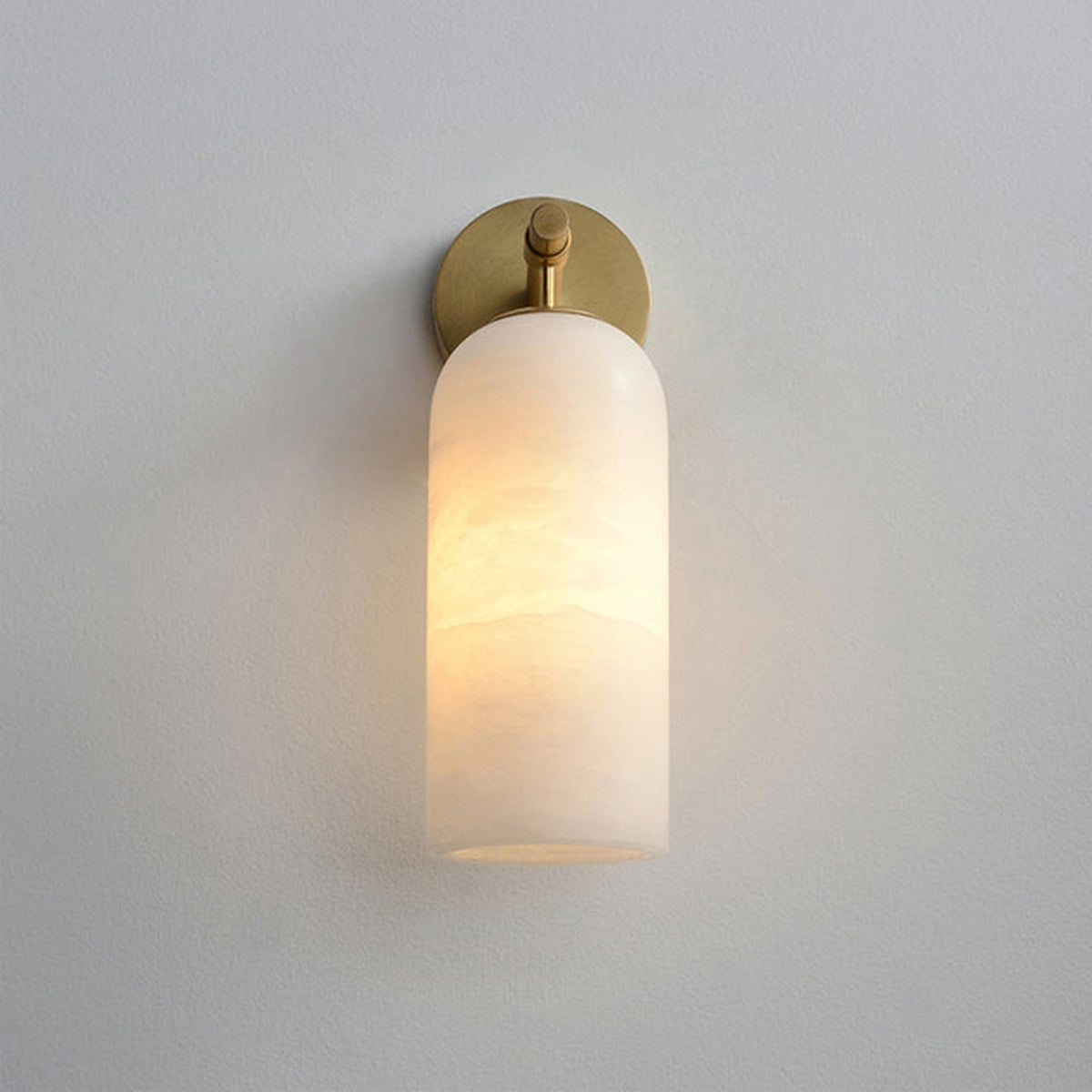 Albelaine Pillar Alabaster Wall Sconce