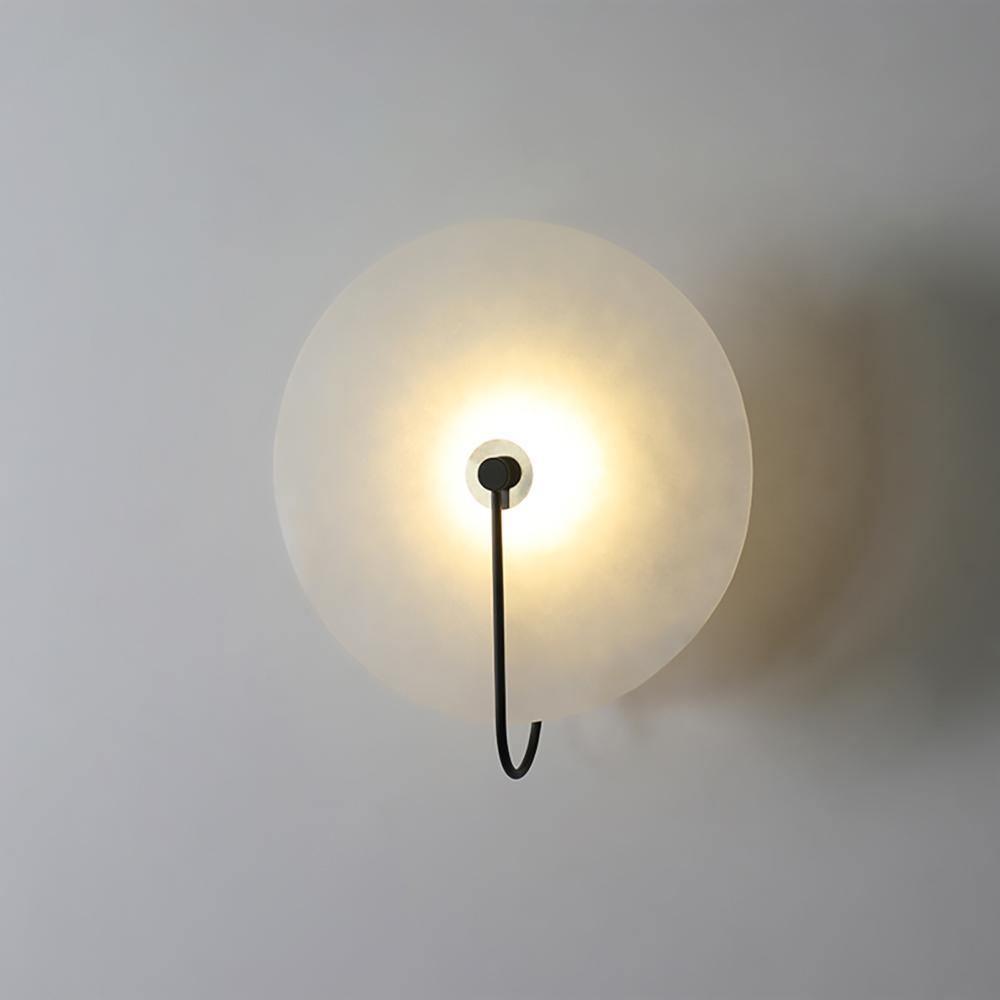 Kristy Alabaster LED Wall Lamp Round Iconic Circular-Relic Pieces