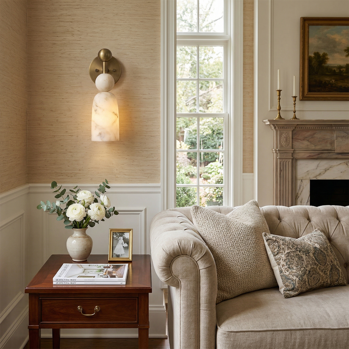 Serafin Alabaster Wall Lamp