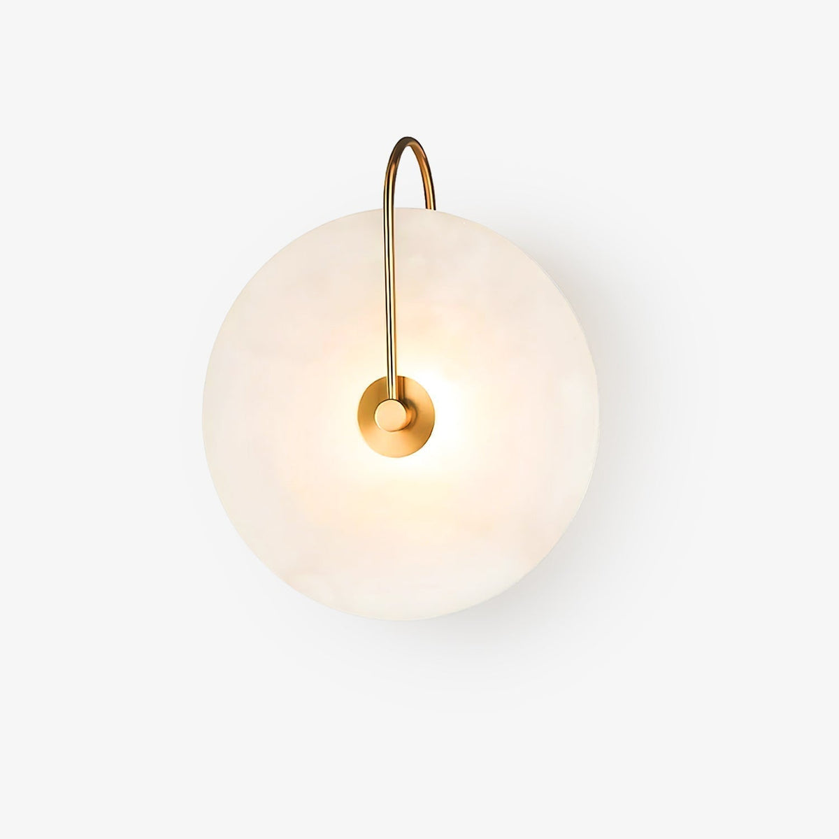 Kristy Alabaster LED Wall Lamp Round Iconic Circular-Relic Pieces
