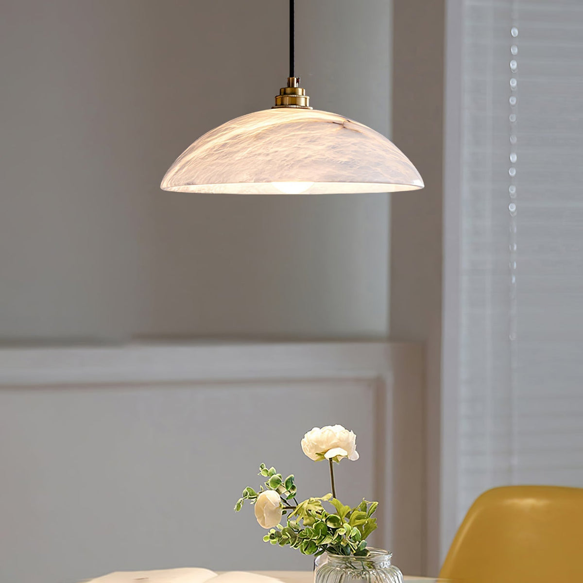 Westmere Alabaster Dome Pendant Light