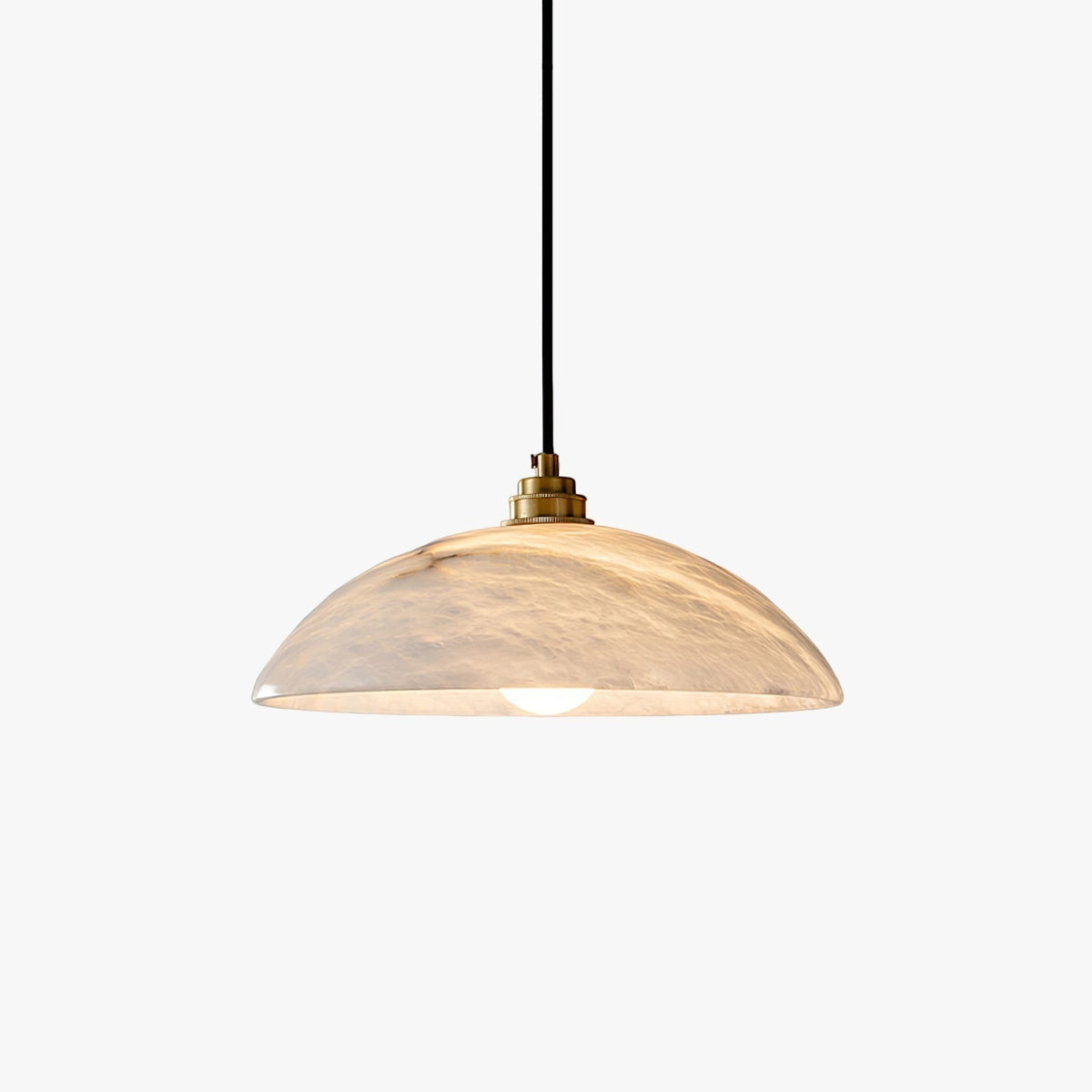 Civorus Dome Pendant Light Alabaster &Brass