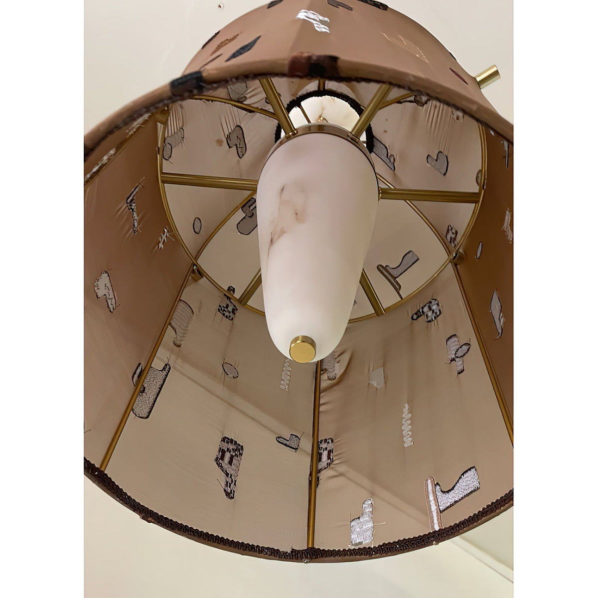 Marquessé Alabaster Embroidered Pendant Lamp