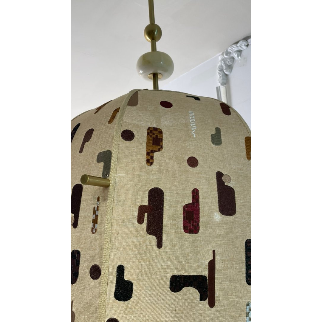Marquessé Alabaster Embroidered Pendant Lamp