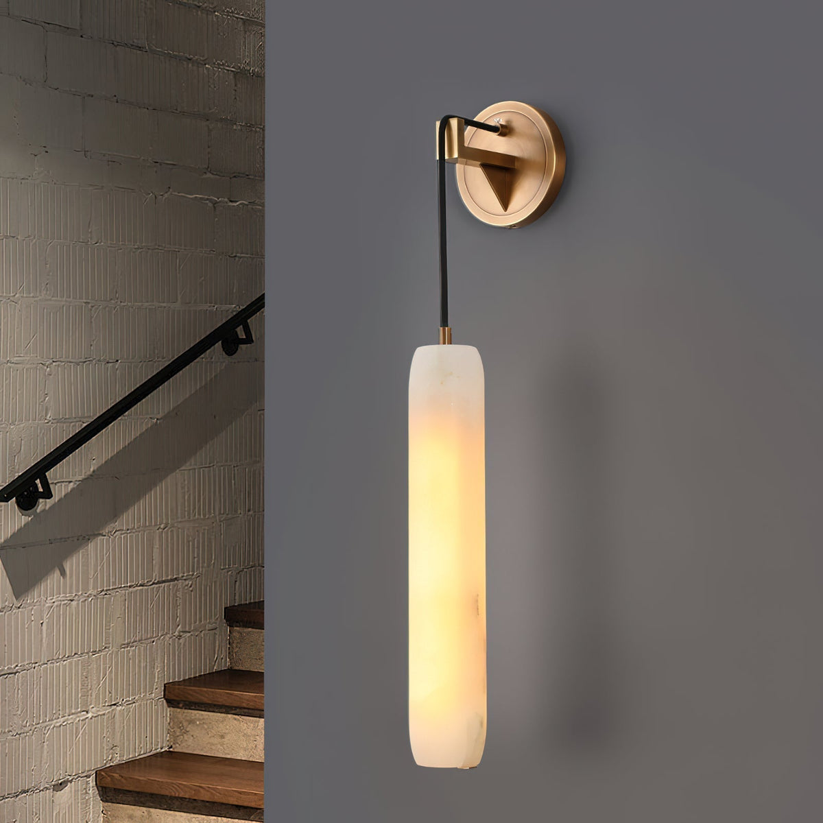 Alabaster Individual Creativity Flute Wall Lamp