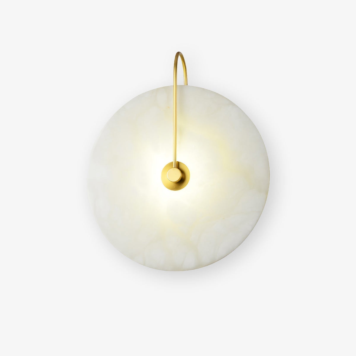 Kristy Alabaster LED Wall Lamp Round Iconic Circular-Relic Pieces