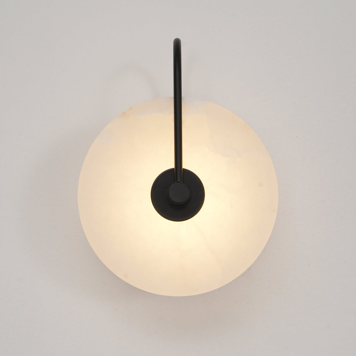 Kristy Alabaster LED Wall Lamp Round Iconic Circular-Relic Pieces