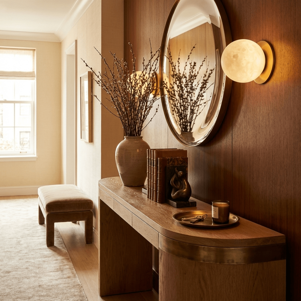Navo Alabaster Mini Orb Wall Lamp
