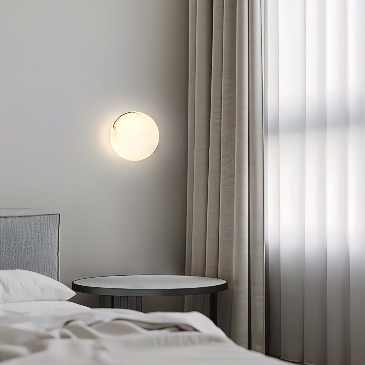 Navo Alabaster Mini Orb Wall Lamp