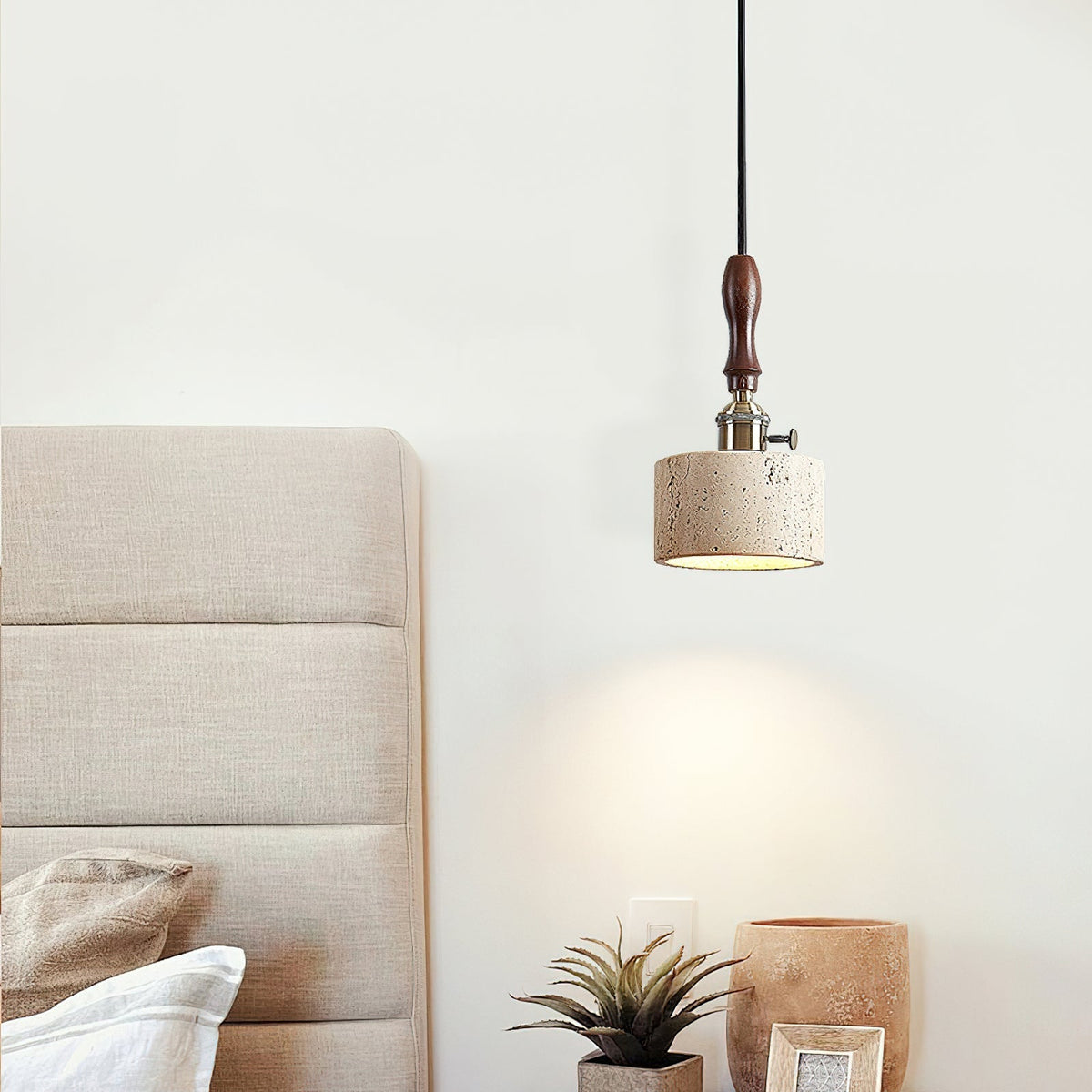 Alagusmo Travertine Pendant Light