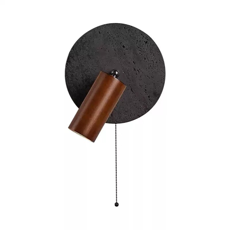 Jaxlen Black Travertine Wall Sconce