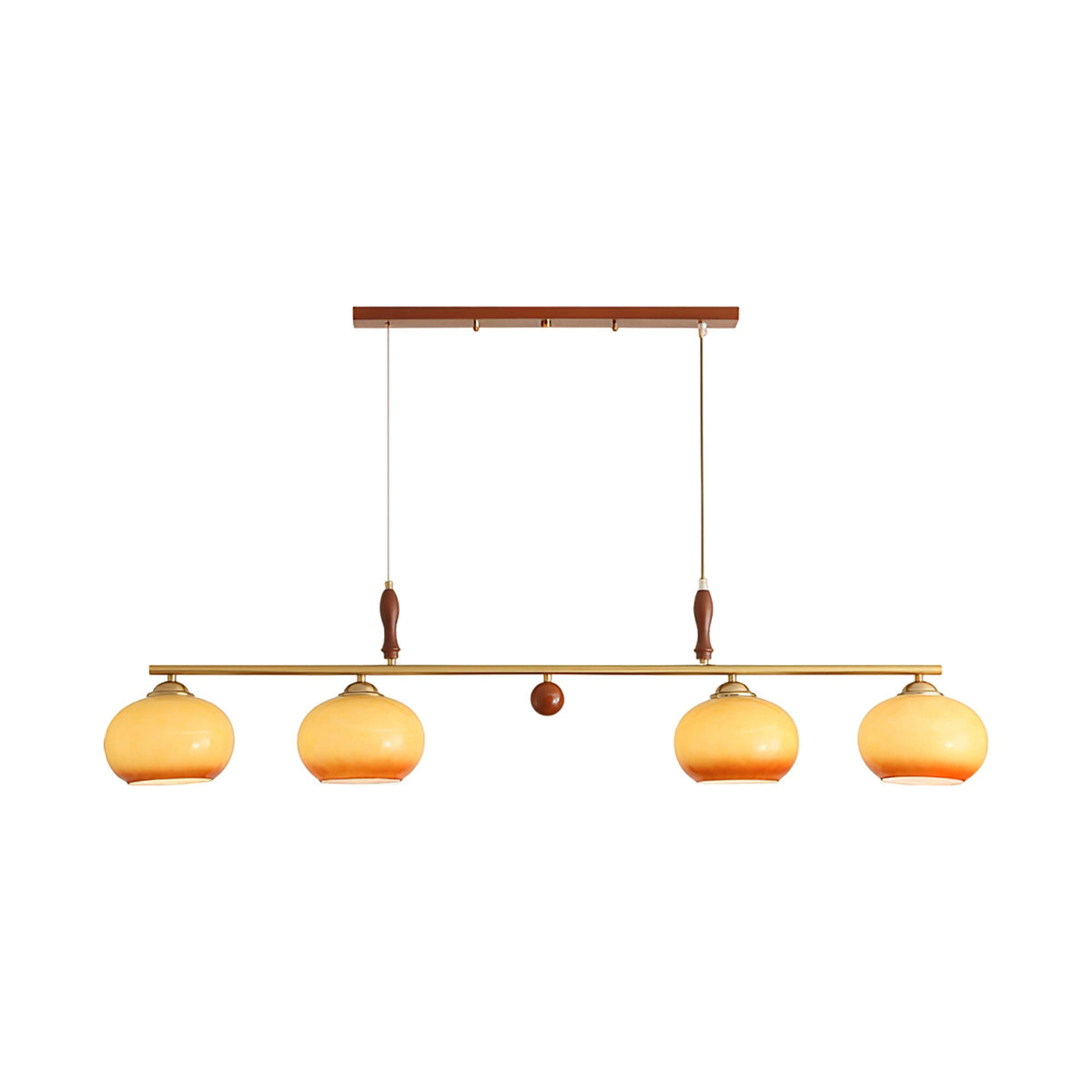Amber Trio Linear Pendant Light