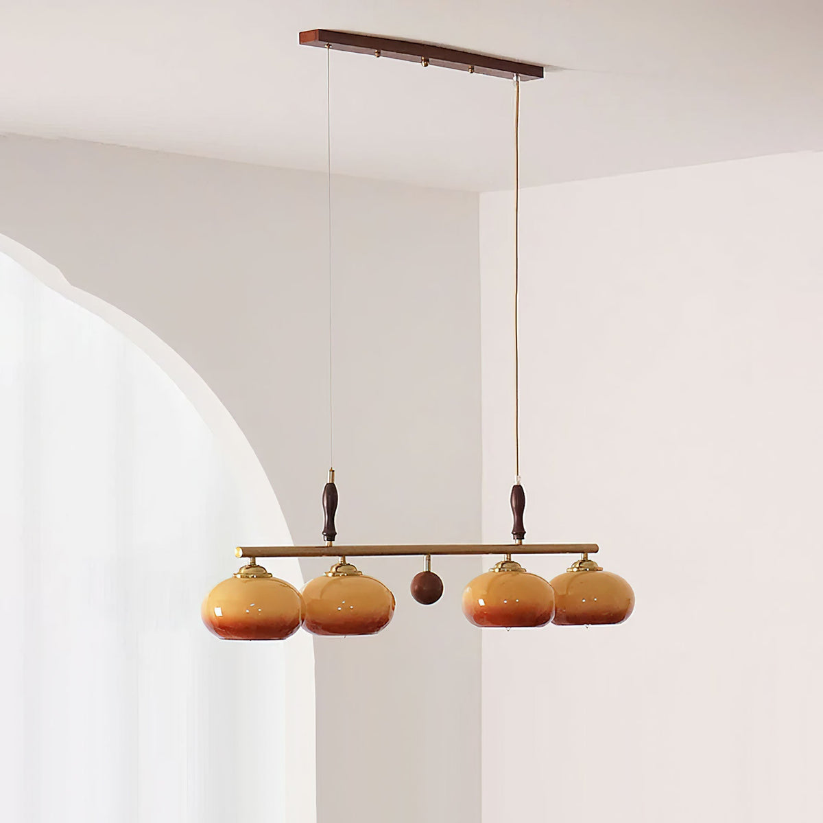 Amber Trio Linear Pendant Light