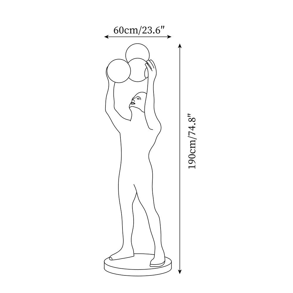 Avenoiella Statue Floor Lamp