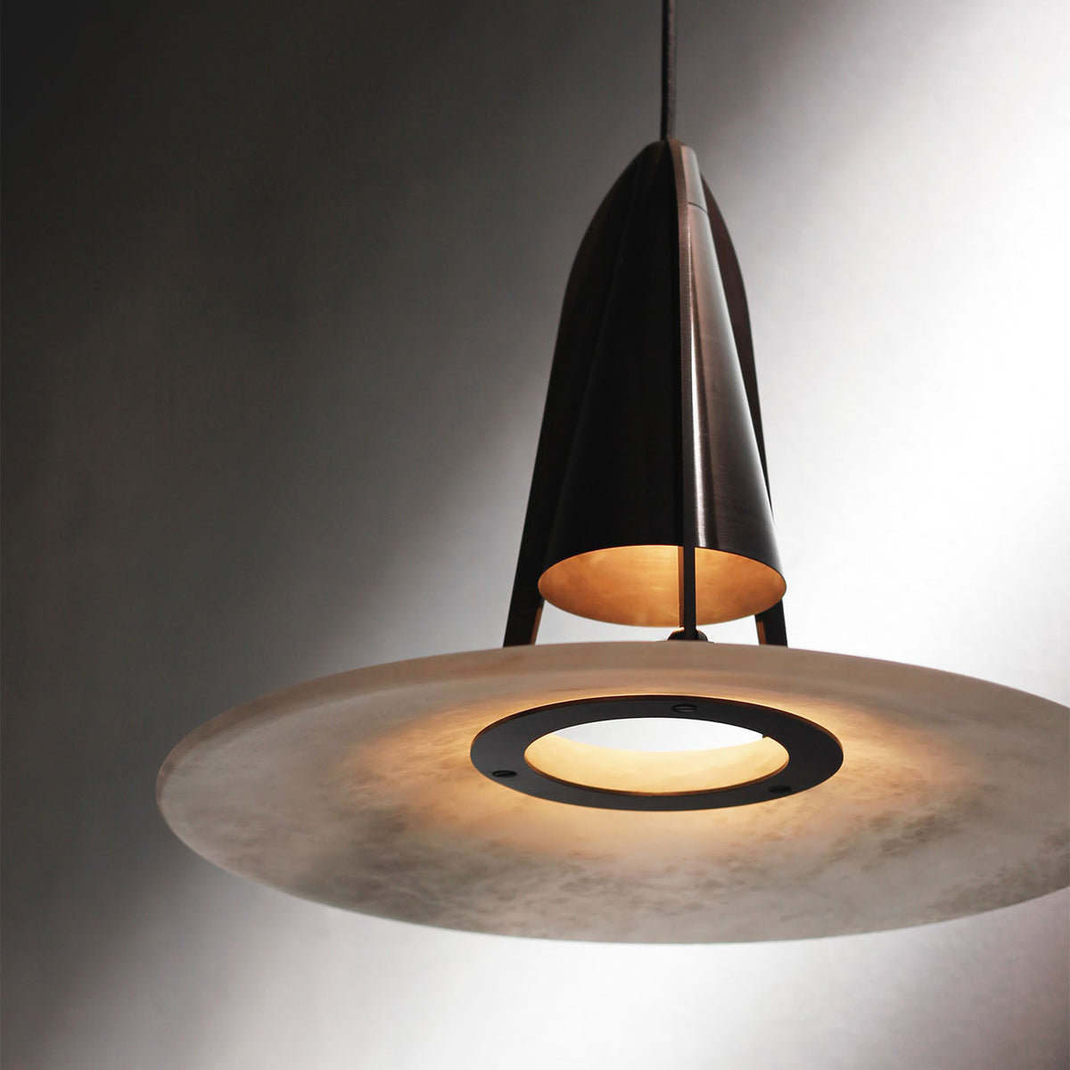 Halen Pendant Light Alabaster Fusion