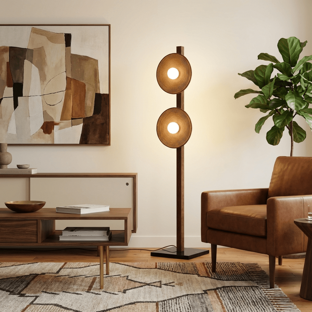 Kestrelwyn Twin Disc Floor Lamp