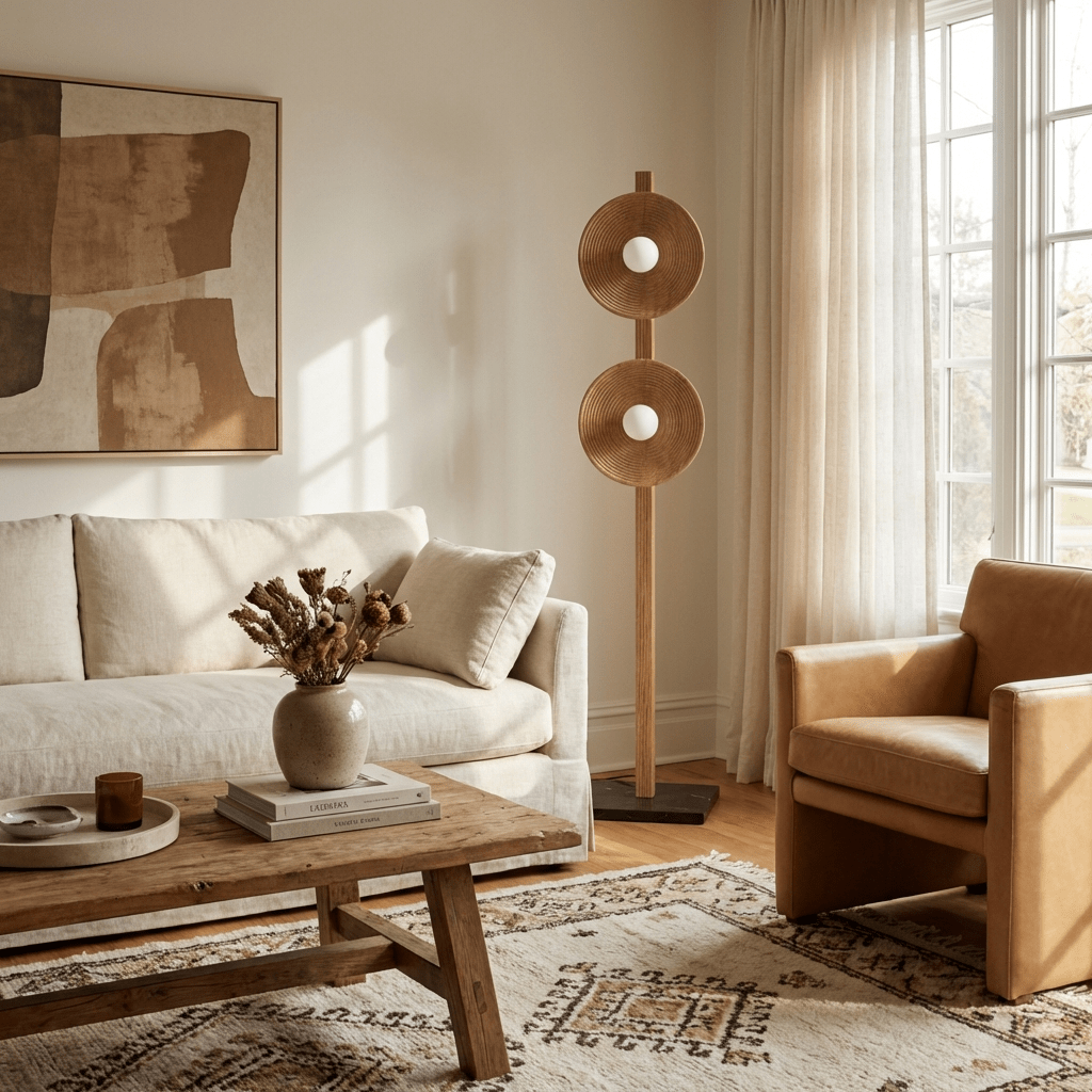 Kestrelwyn Twin Disc Floor Lamp