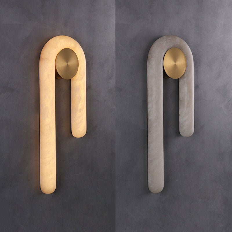 Avenuaine Loop Alabaster Wall Light