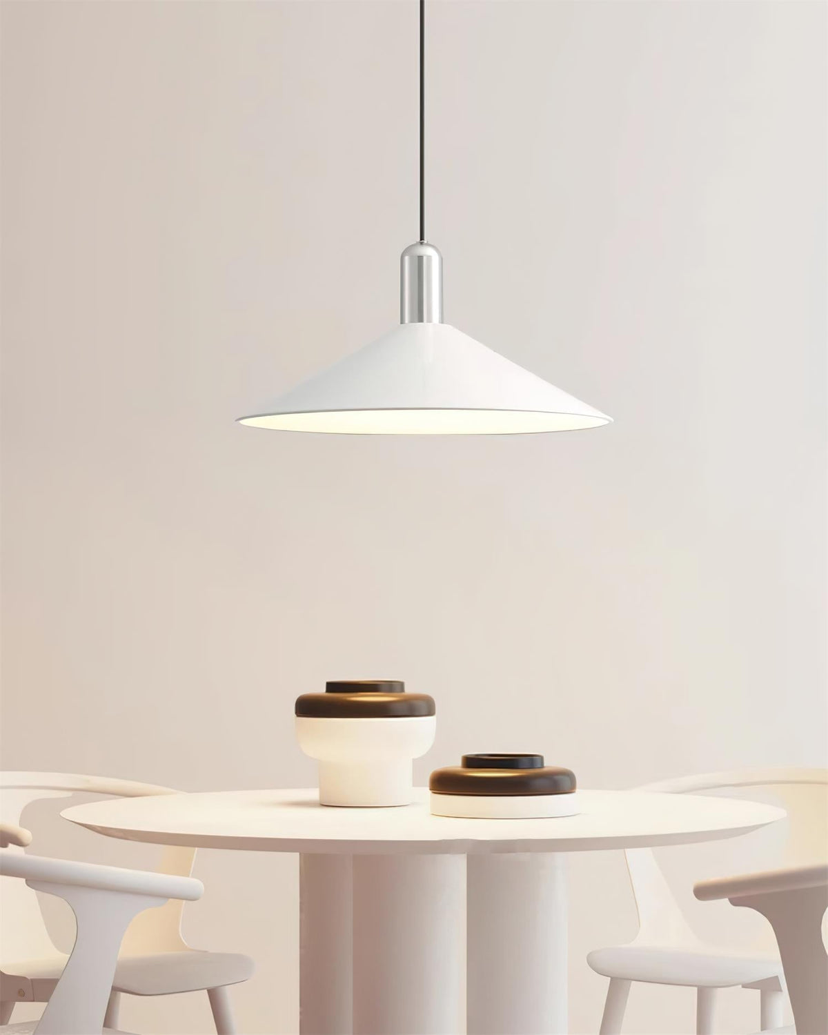 Pendant Light LED Minimalist Cone Hanging Lamp for Kitchen Dining