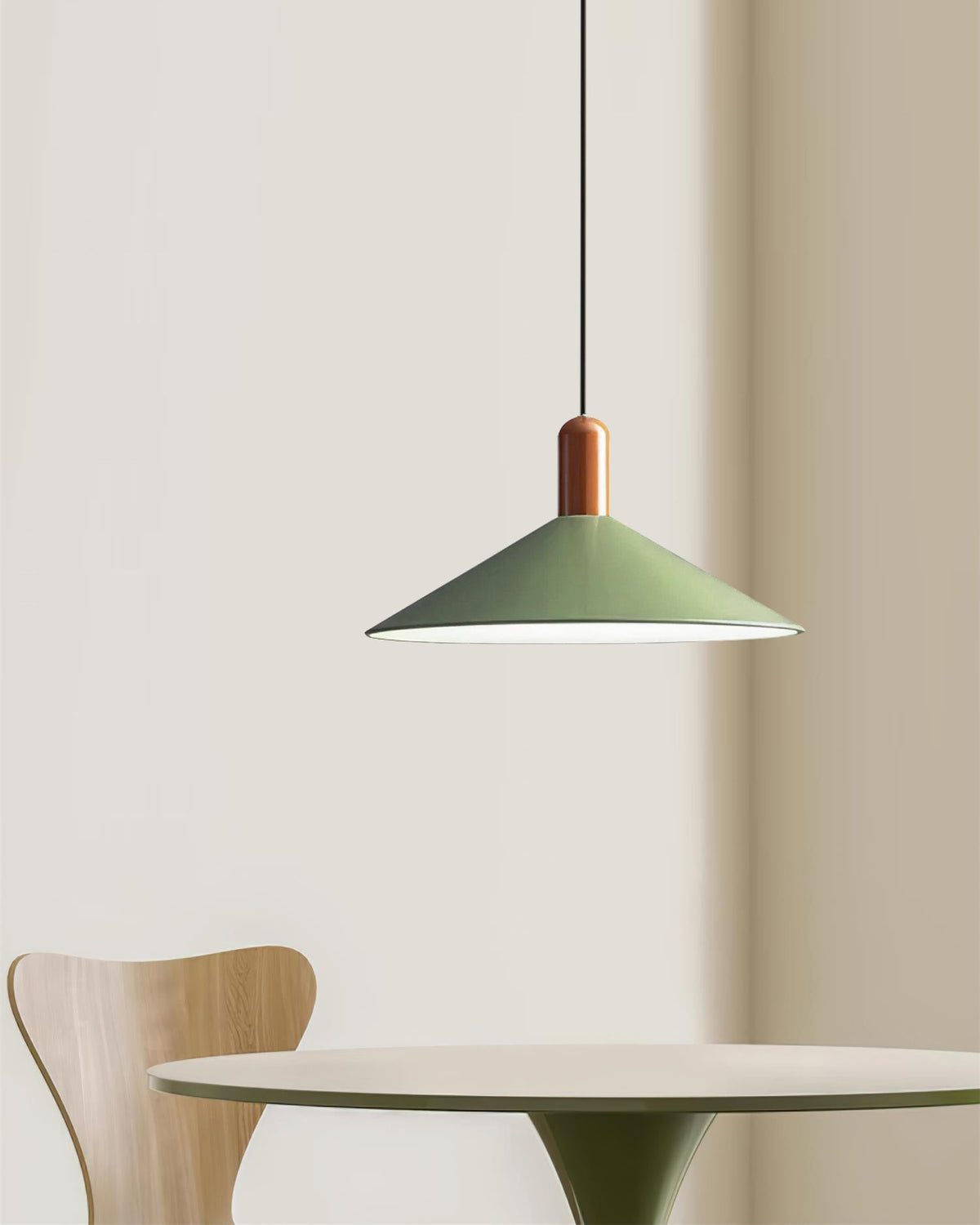 Pendant Light LED Minimalist Cone Hanging Lamp for Kitchen Dining