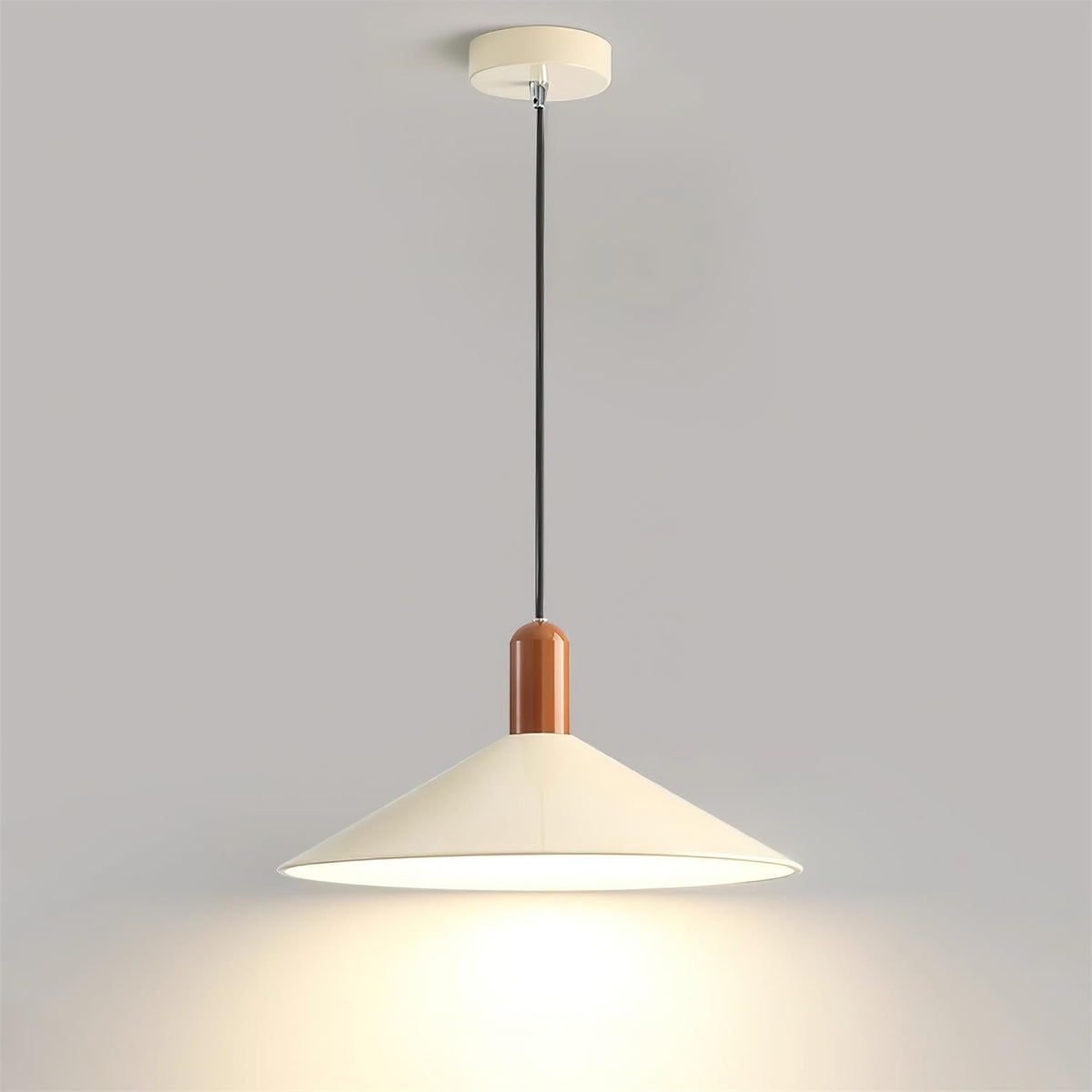 Pendant Light LED Minimalist Cone Hanging Lamp for Kitchen Dining