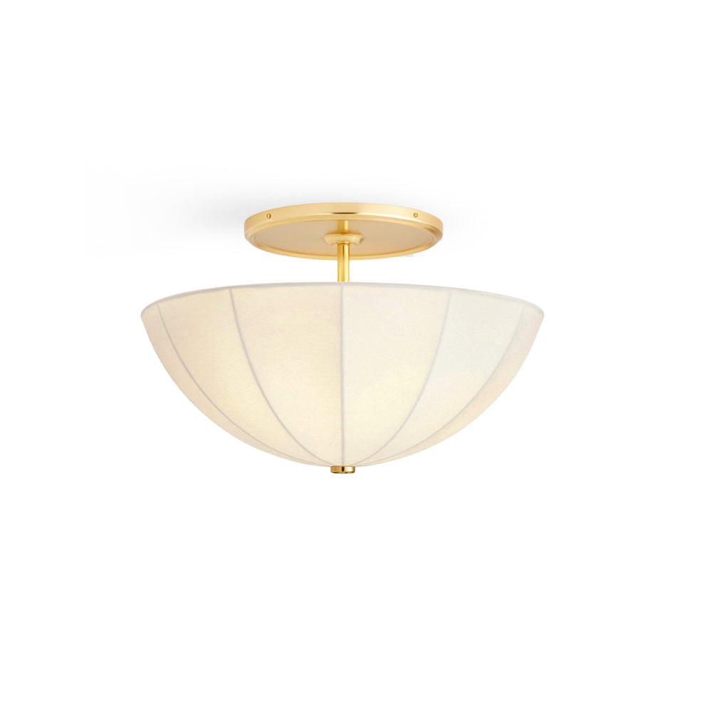 Renaia Pleated Semi-Flush Mount Ceiling Light
