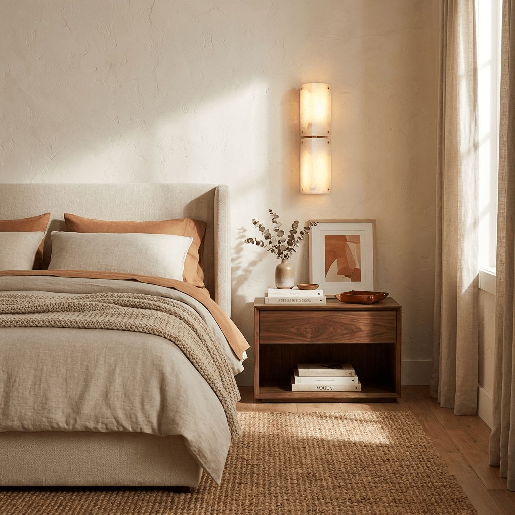 Sorein Double Panel Alabaster Wall Light