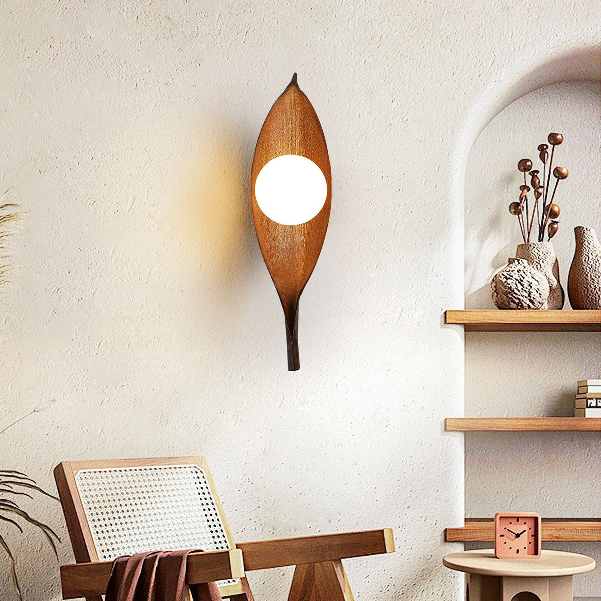 Virelio Leaf Glass Wall Lamp