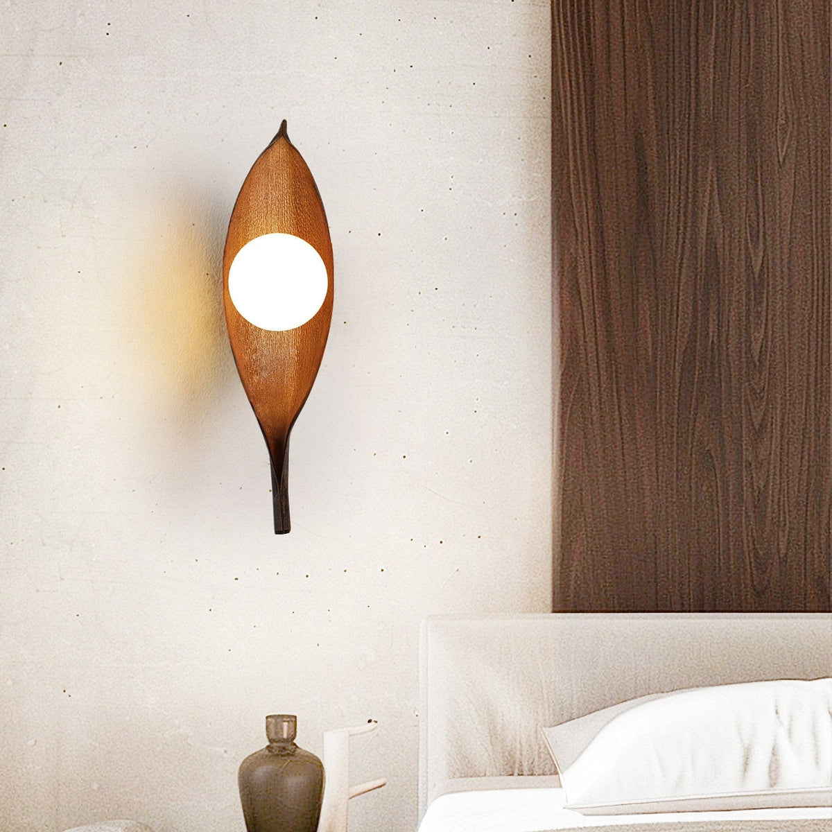 Virelio Leaf Glass Wall Lamp