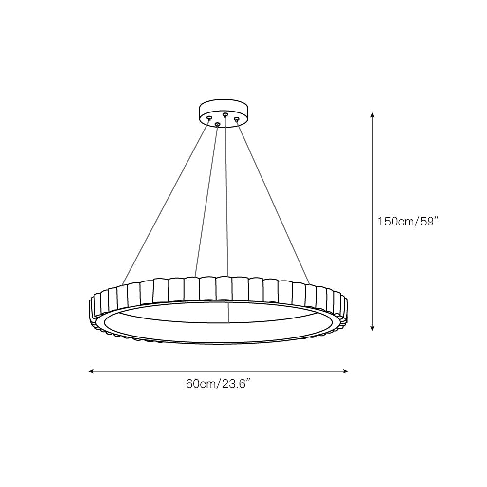 Lyra Postmodern Luxury Stainless Alabaster Chandelier