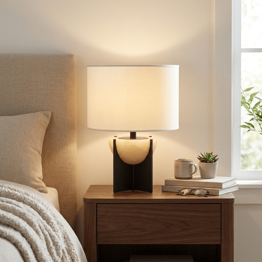 Corvielle Alabaster Table Lamp