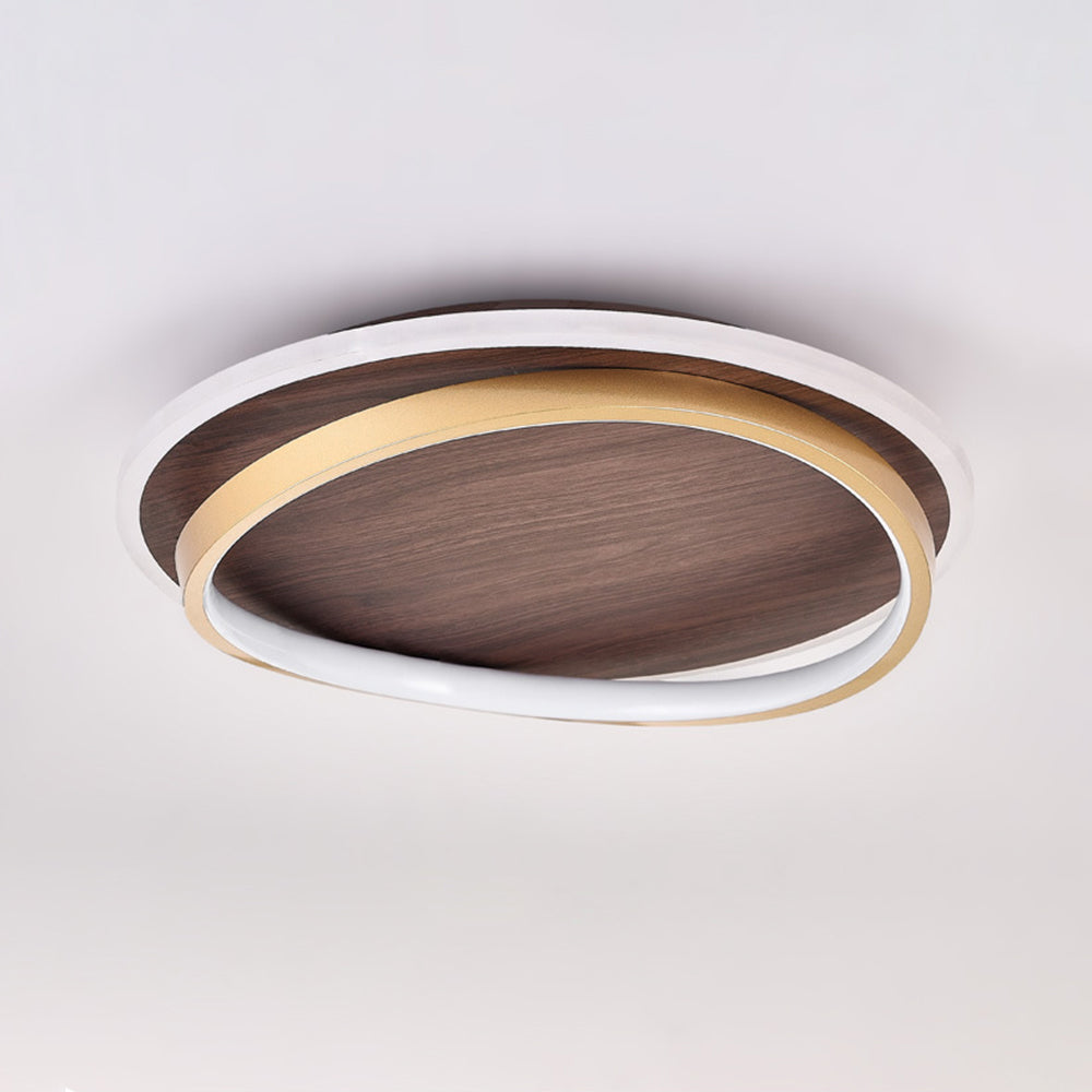 Vanoledu Modern Rund Dimmable Ceiling Light Gold Metal Bedroom