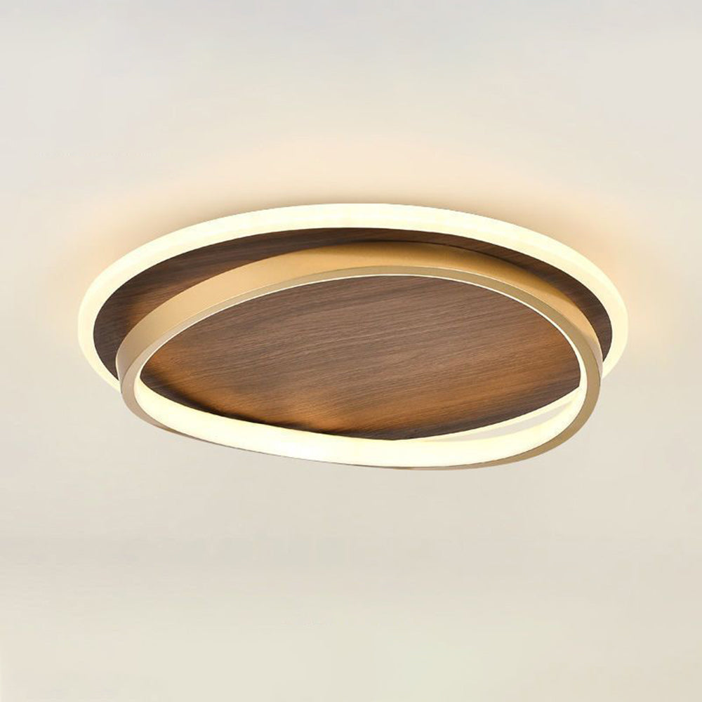 Vanoledu Modern Rund Dimmable Ceiling Light Gold Metal Bedroom