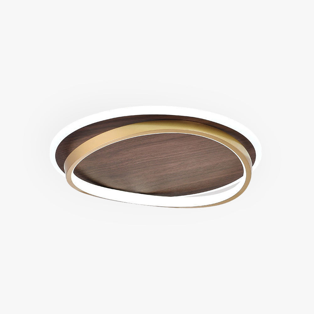 Vanoledu Modern Rund Dimmable Ceiling Light Gold Metal Bedroom