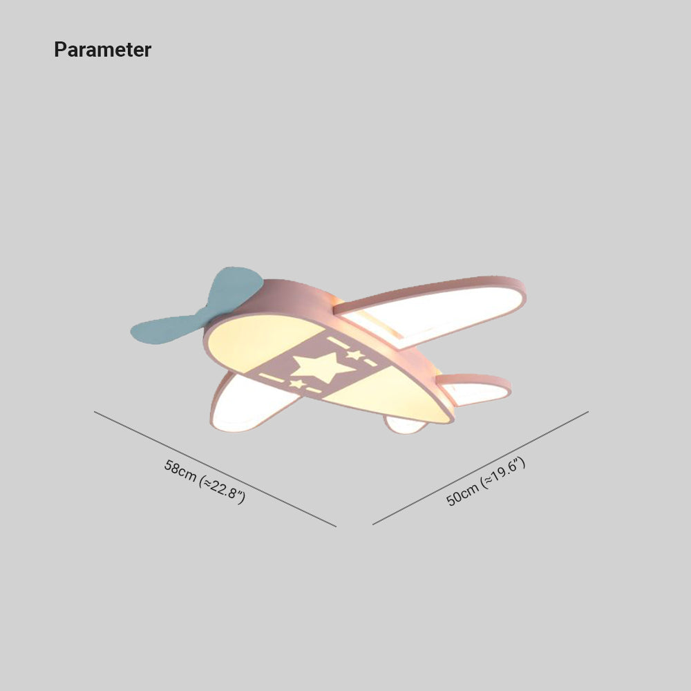 Zesamus Modern Airplane Shaped Flush Mount Ceiling Light