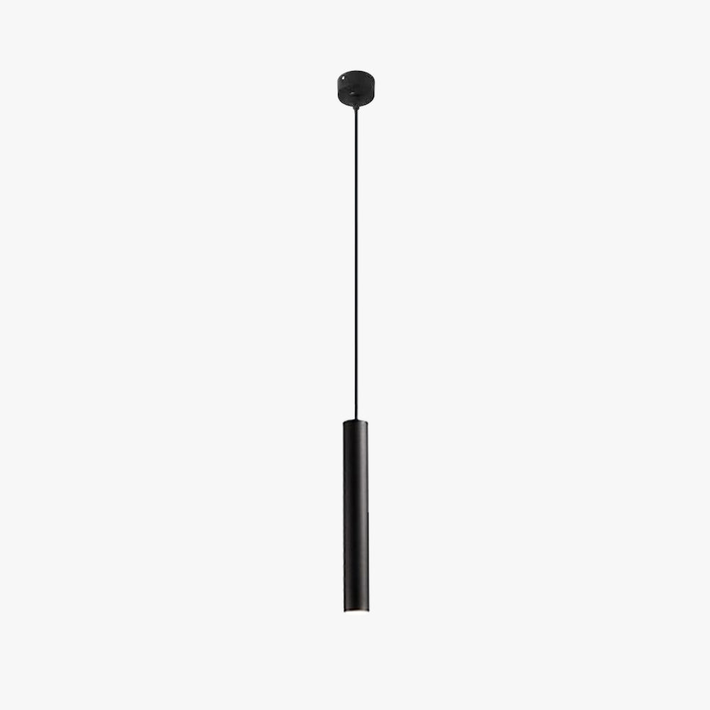Sepukan Minimalist Cylinder Black Pendant Light