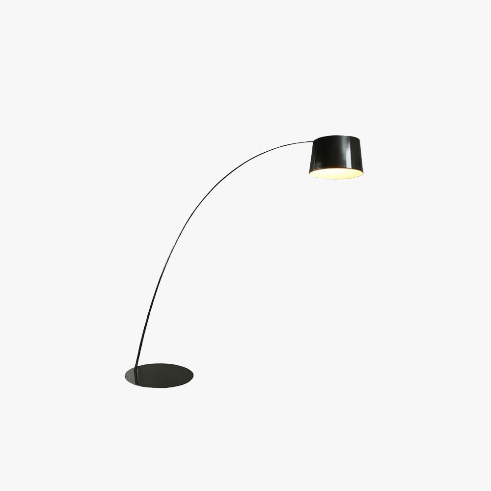 Cenerok Floor Lamp Cool Modern, Metal Arc, Black/White/Red/Blue, Bedroom
