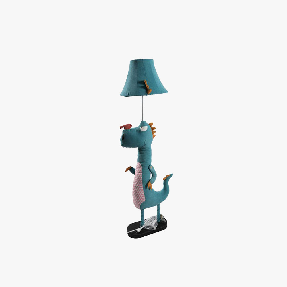 Jigudum Modern Dinosaur Metal/Fabric Floor Lamp