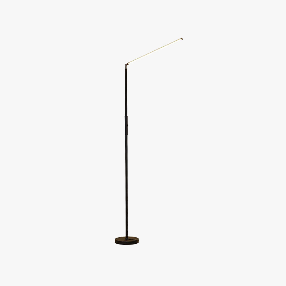 Jonitok Minimalistic Linear Floor Lamp, Metal, Black/White