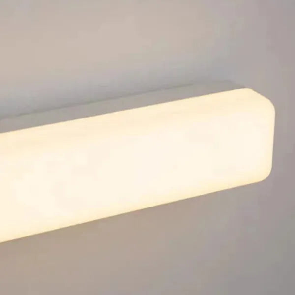 Rikives Simple White Bar Mirror Front Vanity Wall Lamp