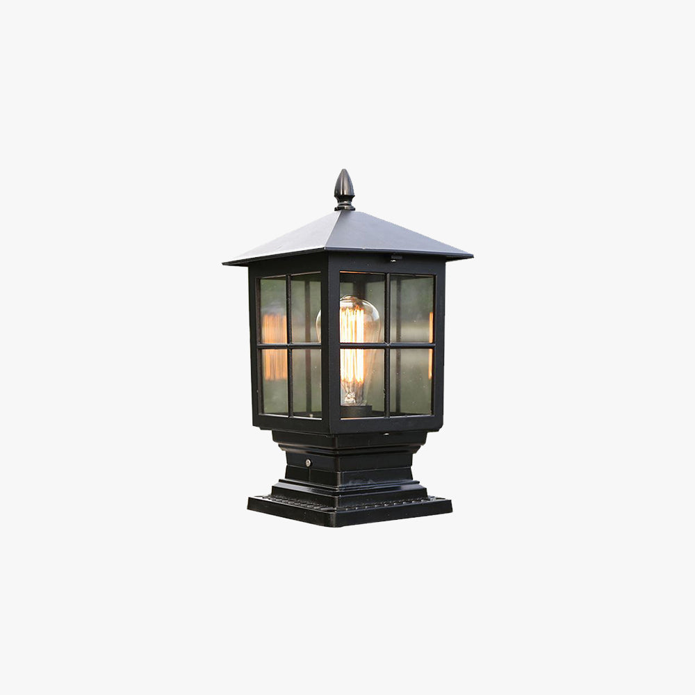 Arvico Outdoor Light Modern Glass Lantern LED Post-Relic Pieces