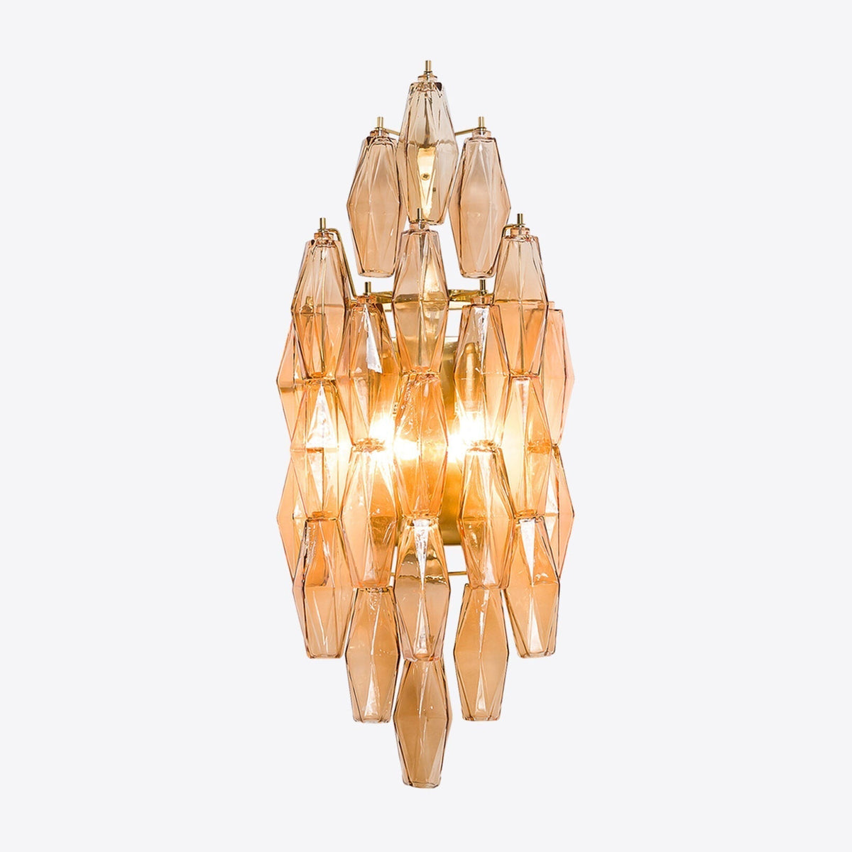 Zyrelis Polyhedral Glass Sconce