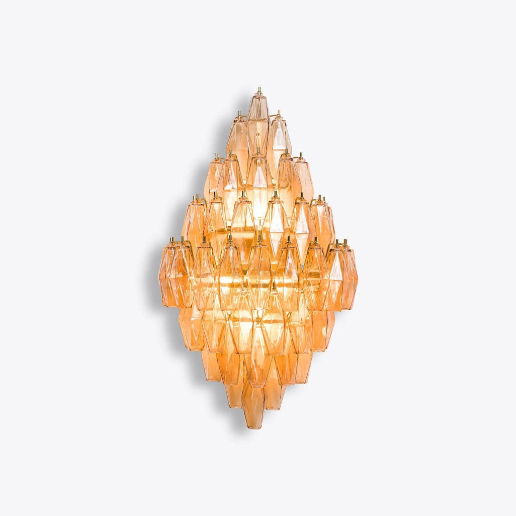 Zyrelis Polyhedral Glass Sconce
