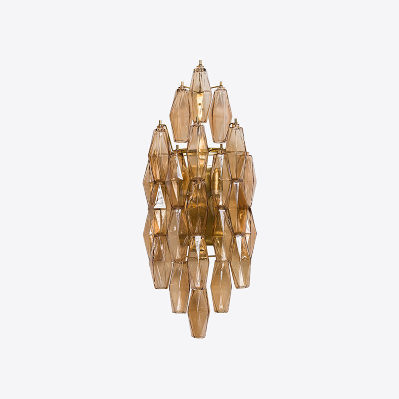 Zyrelis Polyhedral Glass Sconce