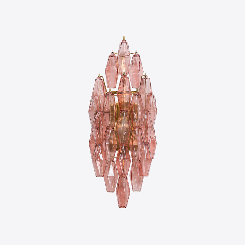 Zyrelis Polyhedral Glass Sconce