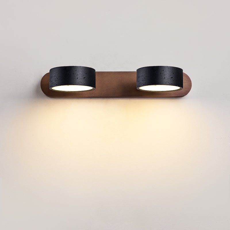 Serarise Black Travertine Duo Wall Light