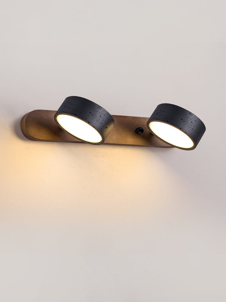 Serarise Black Travertine Duo Wall Light