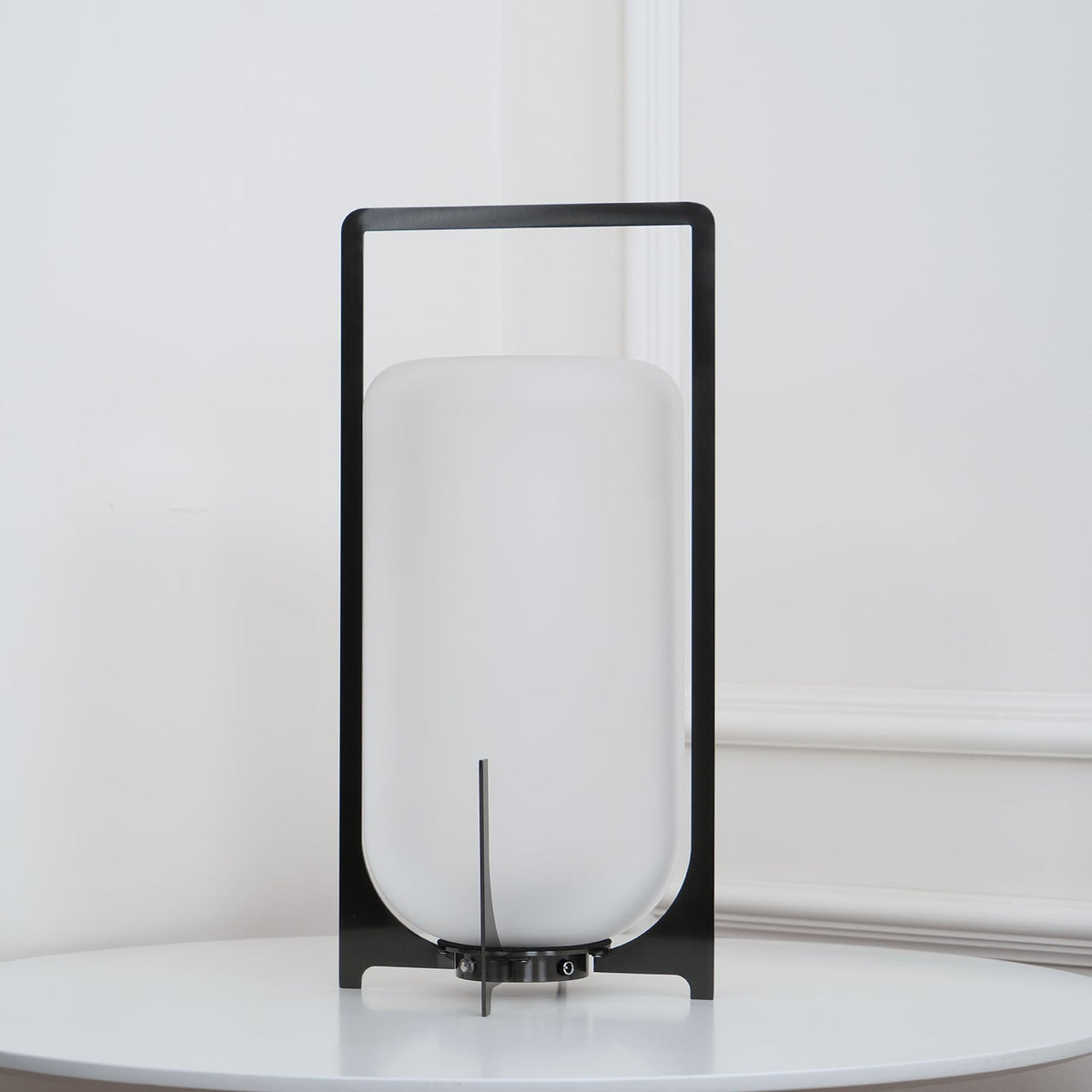 Calderis Black Twilight Lantern Table Lamp