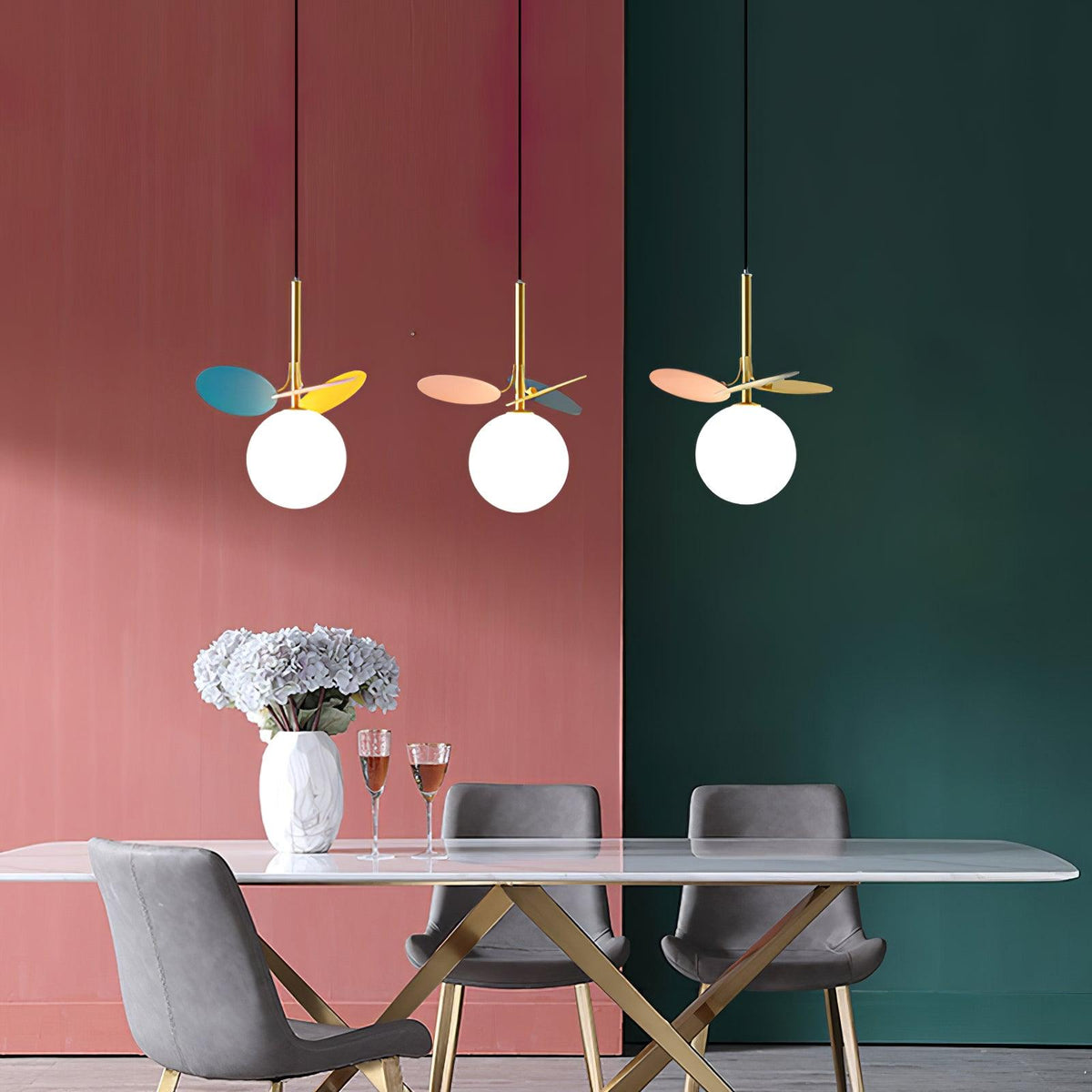 Ivphaus Glass Pendant Light