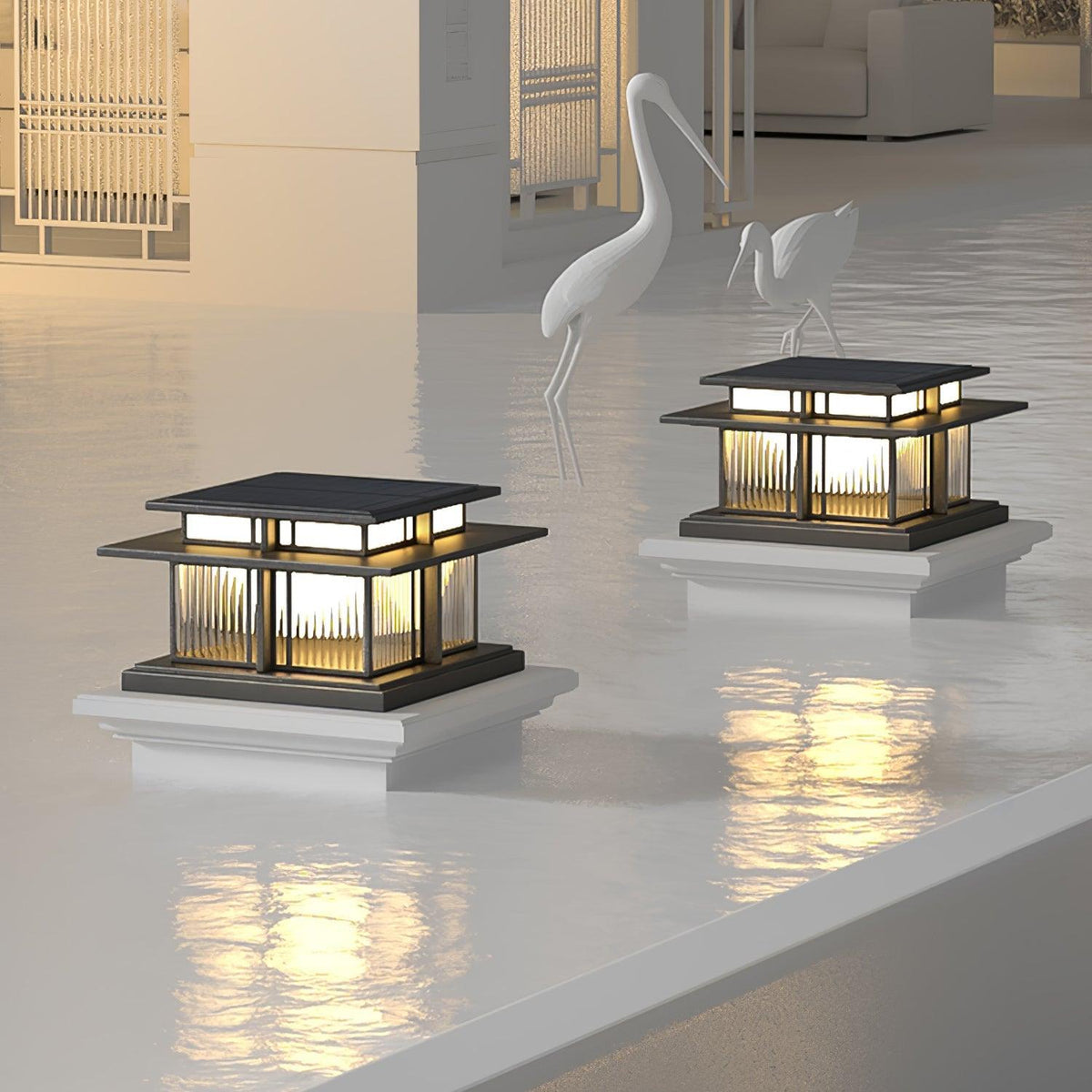 Zudapal Pillar Solar /HardWire Outdoor Light